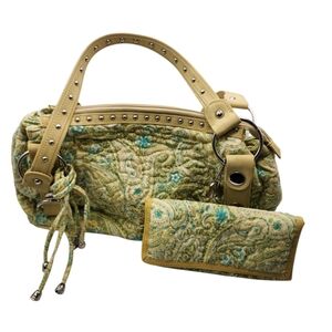 Donna Sharp Vintage Paisley Handbag‎ and Wallet Set